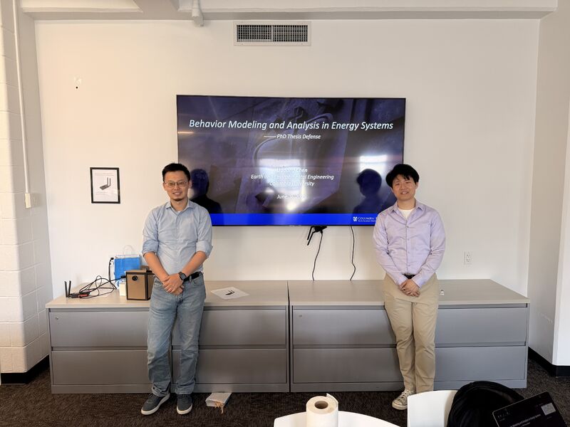 Liudong Chen after his PhD thesis defense